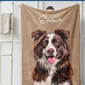 Custom Pet Portrait Throw