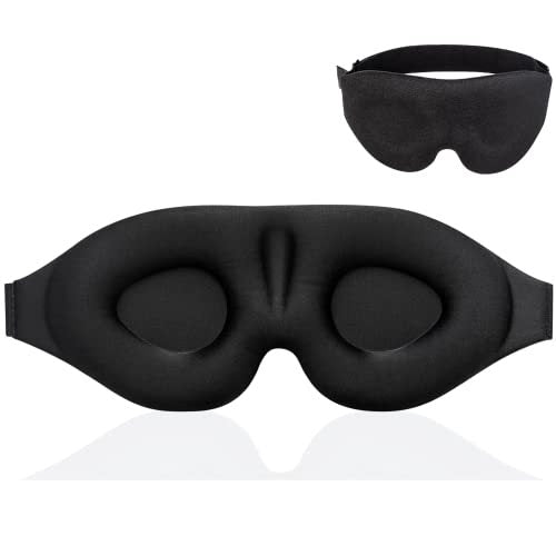 3D Full Blackout Sleep Eye Mask Soft Breathable for Night and Travel
