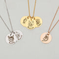 Custom Engraved Pet Portrait Necklace